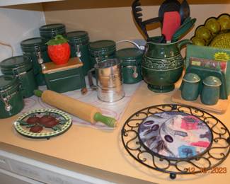 Canister set- baking utensils 