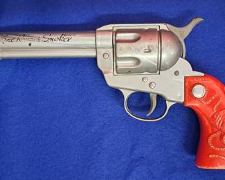RARE RED HANDLE THE LONE RANGER SMOKER TOY PISTOL