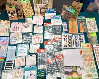 CARD MAKING SCRAPBOOKING STICKERS LOT NEW IN PKGS