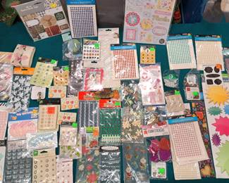 CARD MAKING SCRAPBOOKING STICKERS LOT NEW IN PKGS