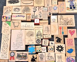 CARD MAKING SCRAPBOOKING RUBBER STAMPS 