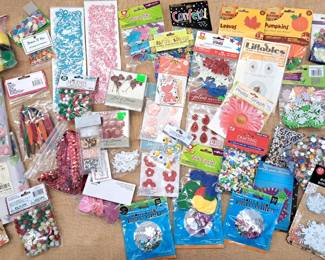 CARD MAKING SCRAPBOOKING EMBELLISHMENTS  LOT NEW IN PKGS