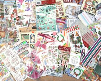 CARD MAKING SCRAPBOOKING STICKER LOT NEW IN PKGS