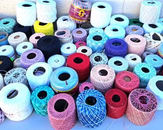 CROCHET YARN THREAD LOT