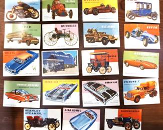 RARE TRADING CARDS OLD CARS TRUCKS 