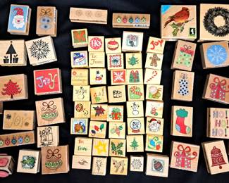 CARD MAKING SCRAPBOOKING CHRISTMAS STAMPS