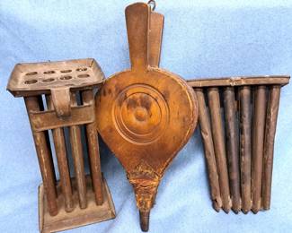 ANTIQUE CANDLE MAKER & BELLOW