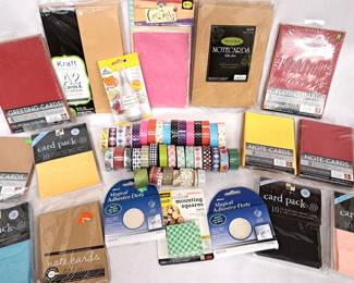 CARD MAKING SCRAPBOOKING CARDS STICKERS LOT NEW IN PKGS