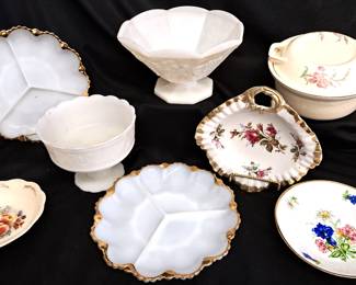 MILK GLASS & MORE LOT