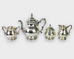 Fine Prelude Sterling Silver Tea Set 1520 Grams
