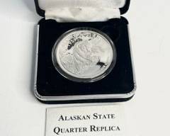 1959 Alaska State Quarter Replica Medallion
