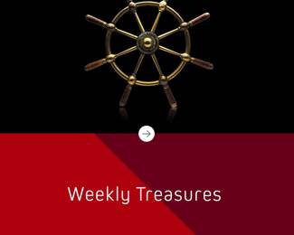 Fantastic Antique Brass & Wood Ships Wheel John Hastie & Co. Ltd Greenock Scotland
