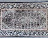 Fancy Silk Wool blend Area Rug with Tear see pics
