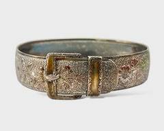 Sterling Silver Belt Buckle Bracelet
