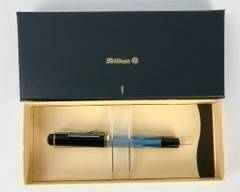 Fine Pelikan Classic Blue Marbled Fountain Pen In Box Fountain Pen Auctions Selling Jan. 15th
