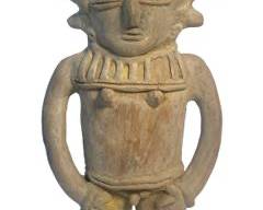Pre Columbian Art Pottery Man Figurine
