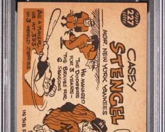 Casey Stengel 1960 Topps  PSA 5 Back - $129.00