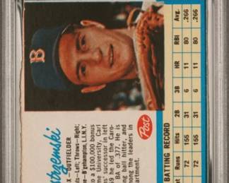Carl Yastremski 1962 Post Cereal Card - Hall of Fame - Boston Red Sox - Hand Cut Card from Box - Graded PSA Authentic - $79.00