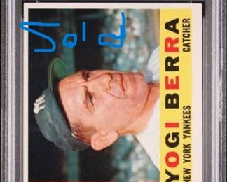 Yogi Berra 1960 Topps  PSA 7 Sold