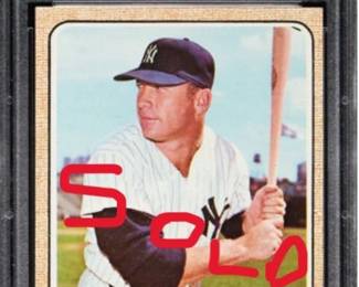 Mickey Mantle 1968 Topps PSA 8 Sold
