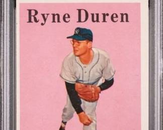Ryne Duren - 1958 Topps - Rookie Card - New York Yankees Pitcher - Graded Near Mint - PSA 7 - $179.00