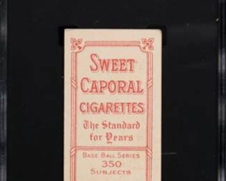 Ed Cicotte - 1910 T206 - Sweet Caporal Back - SGC 3 - $499.00
