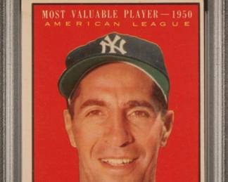 Phil Rizzuto 1961 Topps - #471 - Hall of Fame Yankee Shortstop of the World Series teams of the late 1940's and early 1950's - Graded Very Good to Excellent - PSA 4 - $49.00