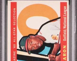 Hank Aaron - 1960 Topps All Star #566 - Hall of Fame - Graded Very Good to Excellent - PSA 4 - $159.00