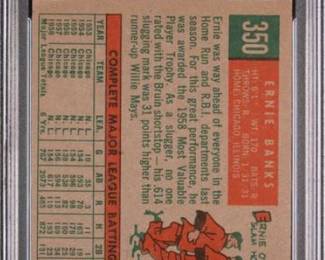 Ernie Banks 1959 Topps  PSA 5 Topps -$159.00