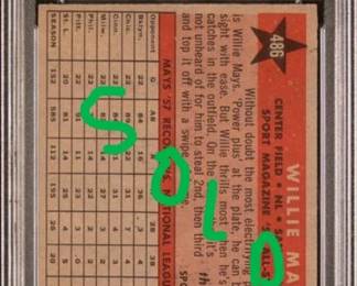 Willie Mays 1958 Topps All Star 486  PSA 5 Back Sold