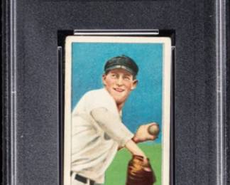 Hal Chase - 1909-11 T206 - Throwing Dark Cap version of the infamous first baseman - This card has the rarer Old Mill Back - Only 13 versions of this card have been graded higher - PSA 3 - $429.00