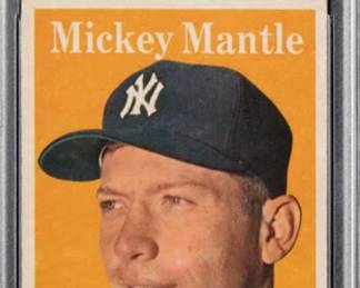 Mickey Mantle 1958 Topps PSA Excellent - Pretty card of the New York Great - $1,295.00