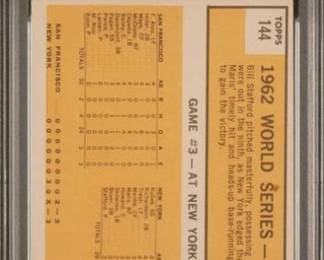 World Series Maris Sparks Rally 1963 Topps 144 PSA 4 Back - $54.00
