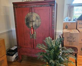 Asian Cabinet and decor