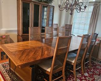 Retro Stanley Dining Set, China Cabinet, has matching Server not pictured