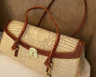 Brahmin Faux Crocodile Skin Purse
