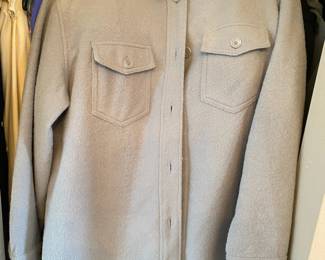 Hilary Radley Gray Felt Shacket - Size XXL