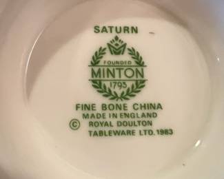 Minton Footed Cup & Saucer Set of 7 Saturn Ruby Crimson