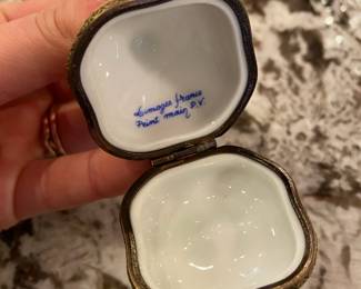 Limoges Porcelain Garlic Trinket Box