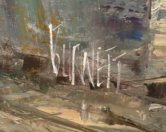 Framed Oil Painting "Basilica of the Sacred Heart Paris" by Caroline Burnett