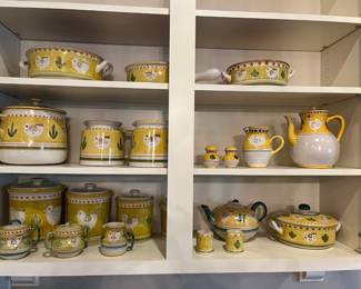 Vietri "Campagna Chicken" Dinnerware//Serving Set - Made in Italy