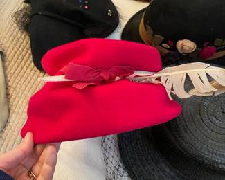 Glunover Red Felt Fashion Hat