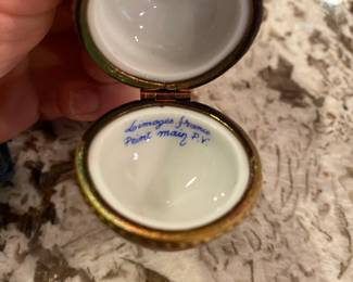 Limoges Porcelain Turnip Trinket Box