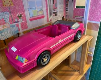 1993 Mattel Barbie Pink Ford Mustang Convertible