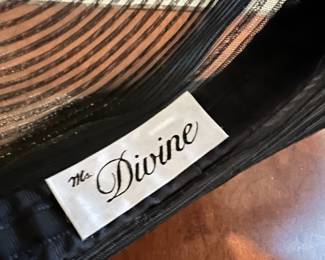 Ms Divine Black Derby Hat 