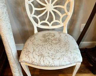 White Web Back Dining Chairs
