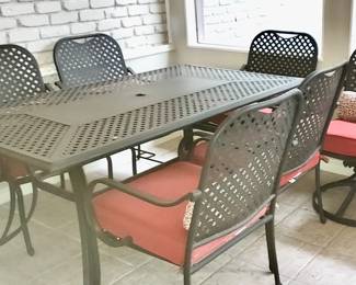 Patio Set ,6 Chairs