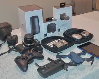 Pentax 35mm Camera, Bose Soundlink & Wireless Headphones, Bose Canon Power Shot,Quad Copter, Plus