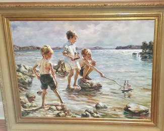 "Boys At The Beach", Edelfelt, Artist