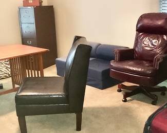 Flip-Top Table, Office Chairs